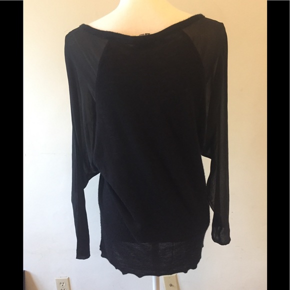 UEC Vince cashmere silk tunic long sleeve sheer S - Picture 4 of 8